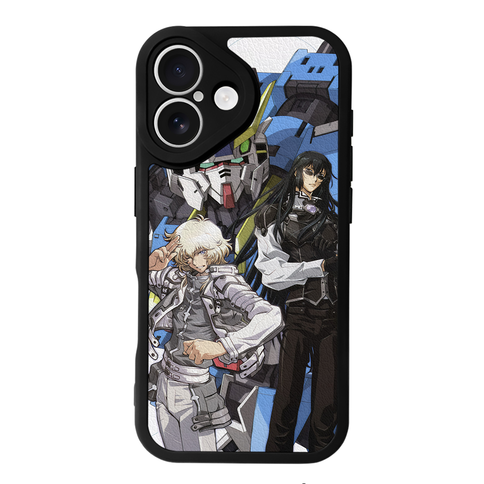 （画像用） 機動戦士ガンダム Mobile Suit Gundam 【iPhone 16シリーズ対応】シリコンスマホケース（レザー調） 材質：シリコン